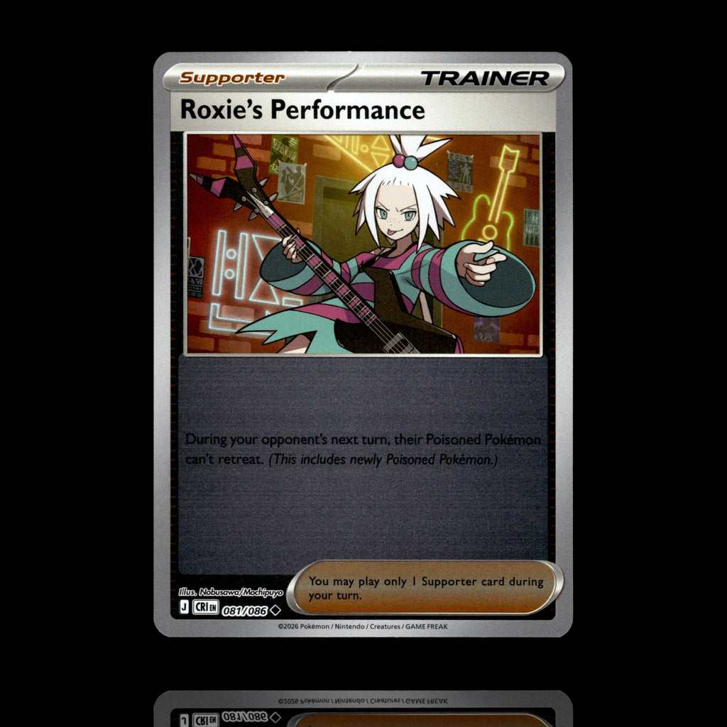 ▸ Roxie's Performance | ME04: Chaos Rising | Reverse Holo | 081/086 | NM