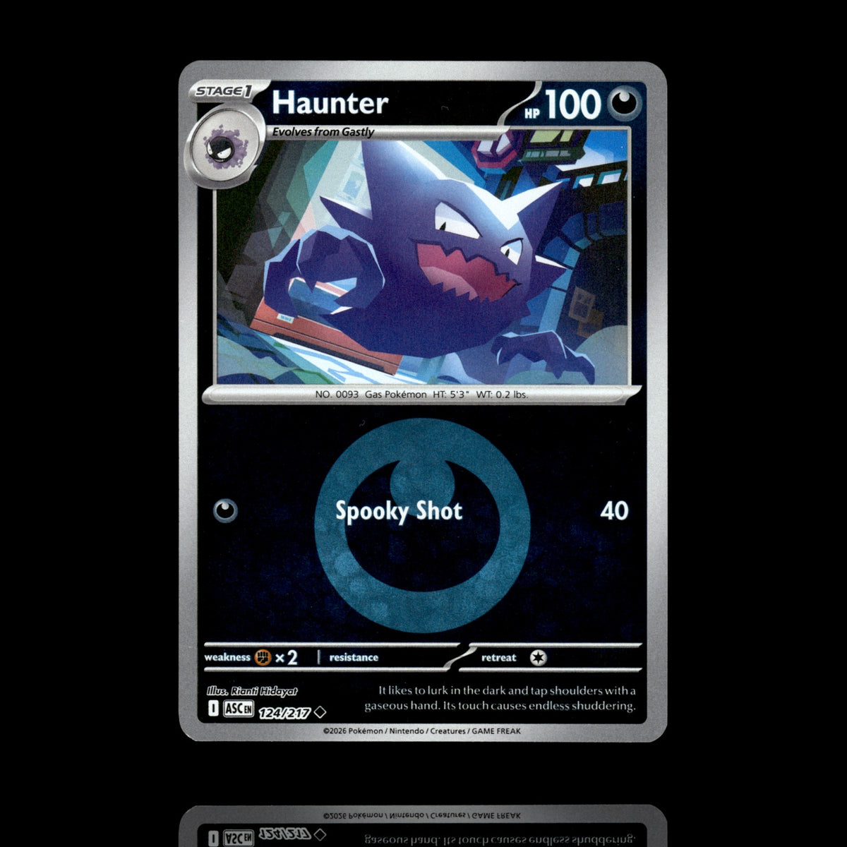 ▸ Haunter | ME: Ascended Heroes | Energy Reverse Holo | 124/217 | NM