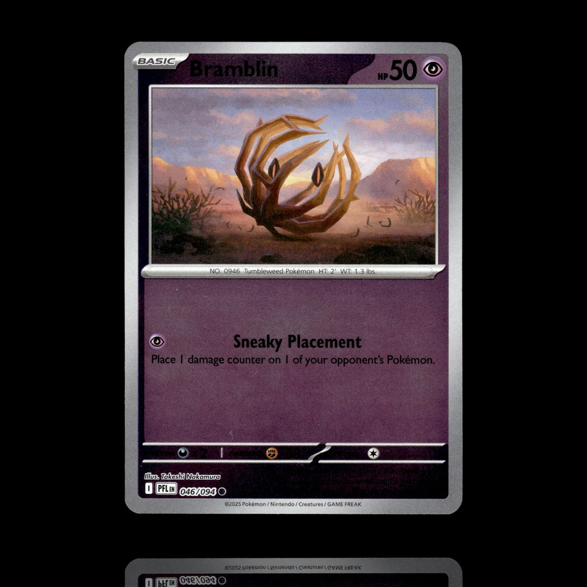▸ Bramblin | ME02: Phantasmal Flames | Reverse Holo | 046/094 | NM
