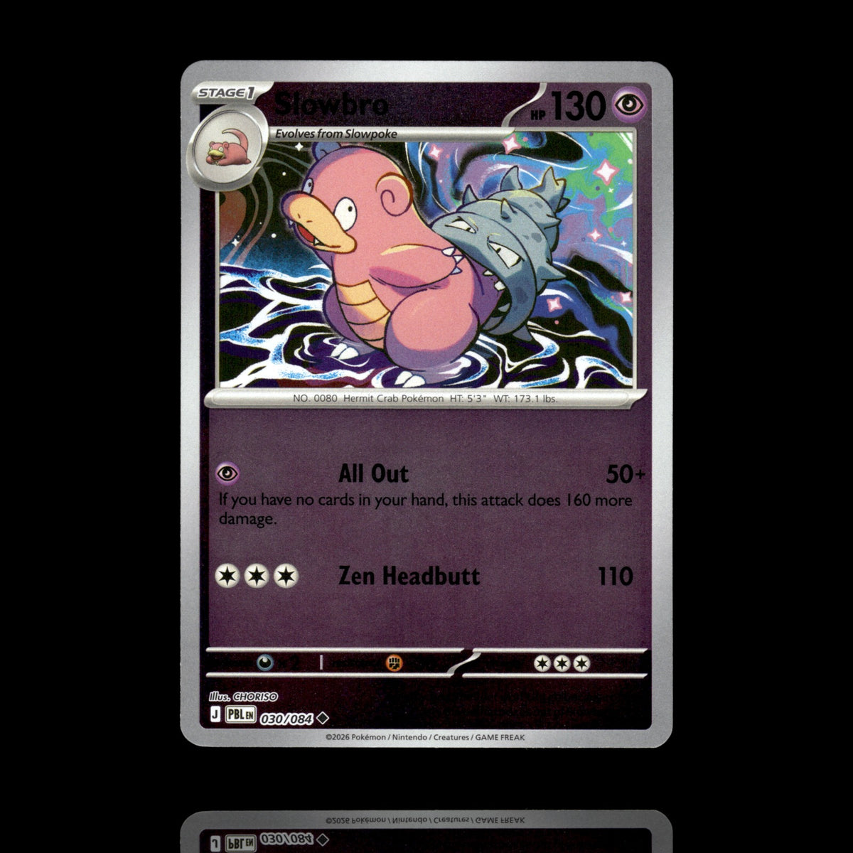 ▸ Slowbro | ME05: Pitch Black | Reverse Holo | 030/084 | NM