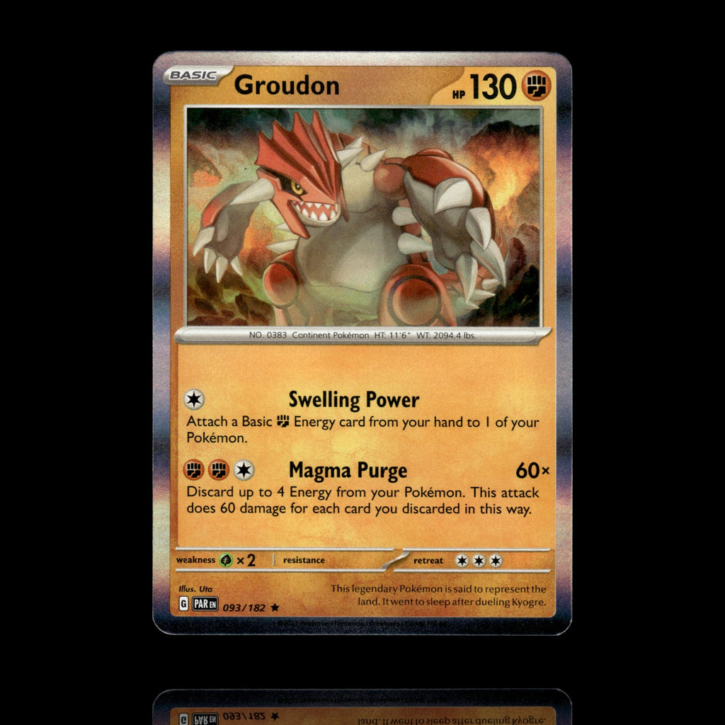 ▸ Groudon | SV04: Paradox Rift | Rare | 093/182 | NM