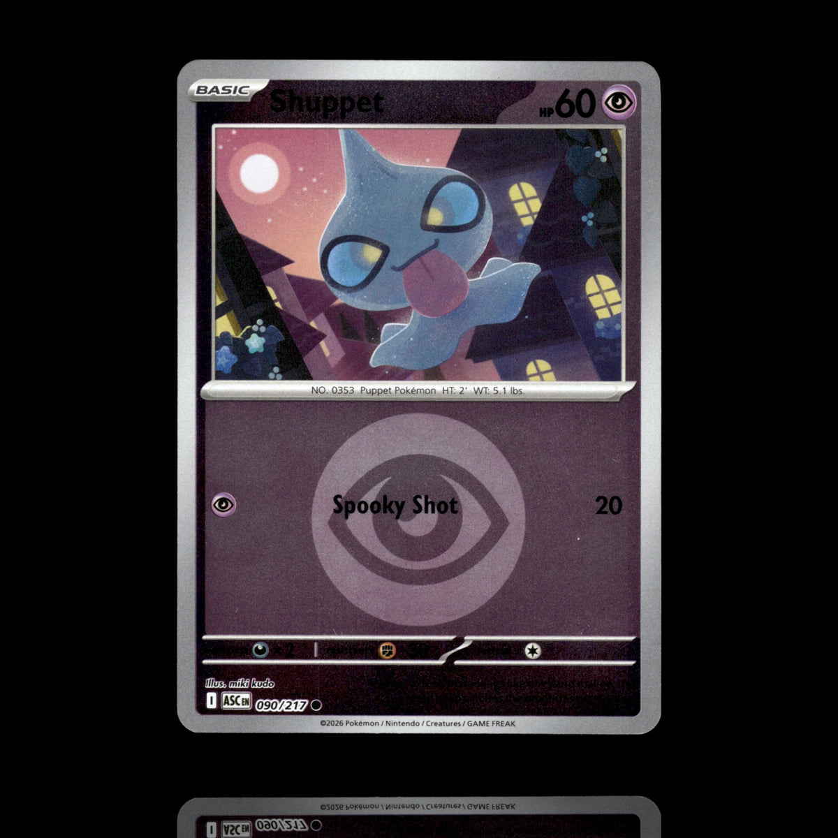 ▸ Shuppet | ME: Ascended Heroes | Energy Reverse Holo | 090/217 | NM