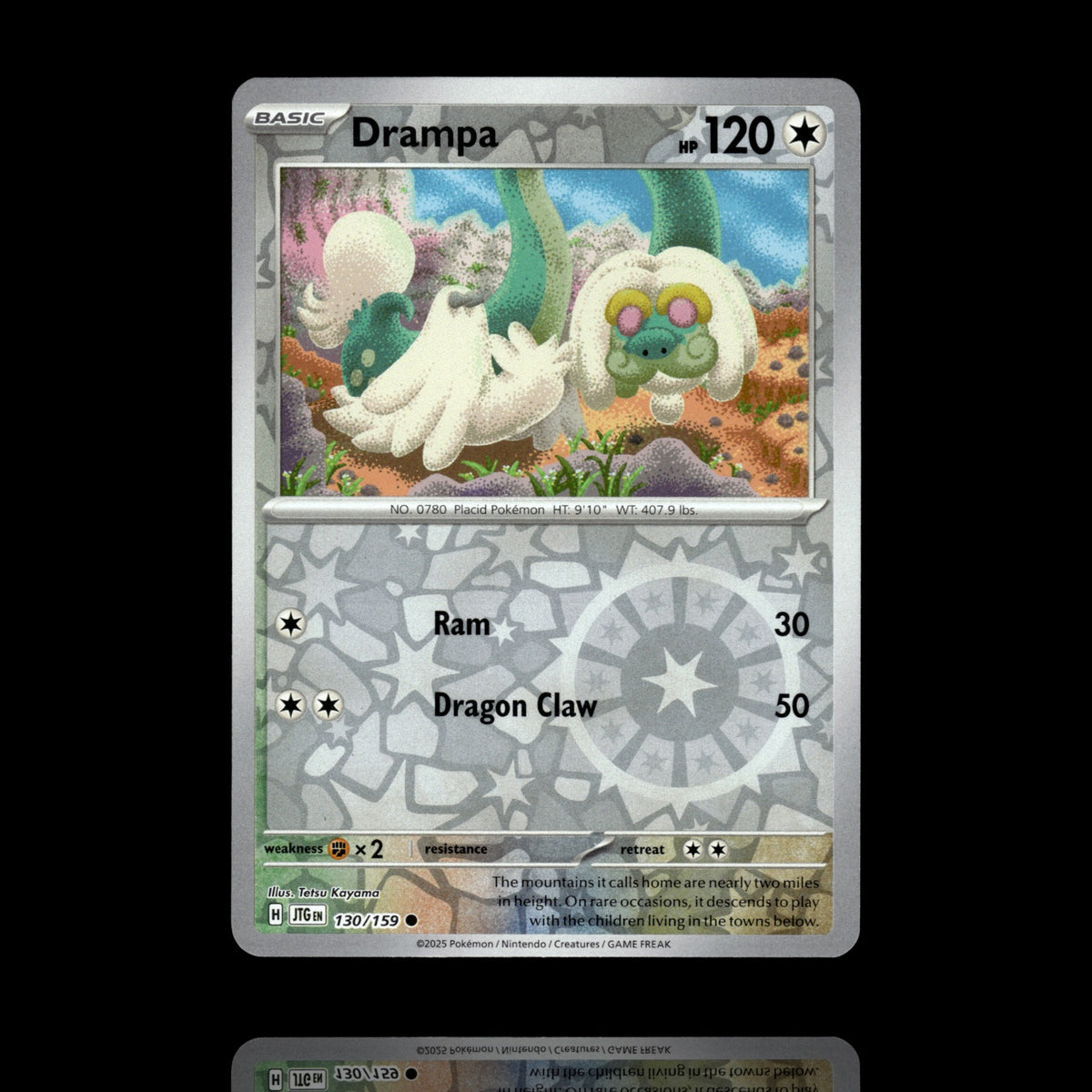 ▸ Drampa | SV09: Journey Together | Reverse Holo | 130/159 | NM