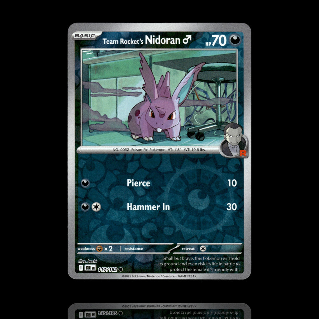 ▸ Team Rocket's Nidoran M | SV10: Destined Rivals | Reverse Holo | 117/182 | NM