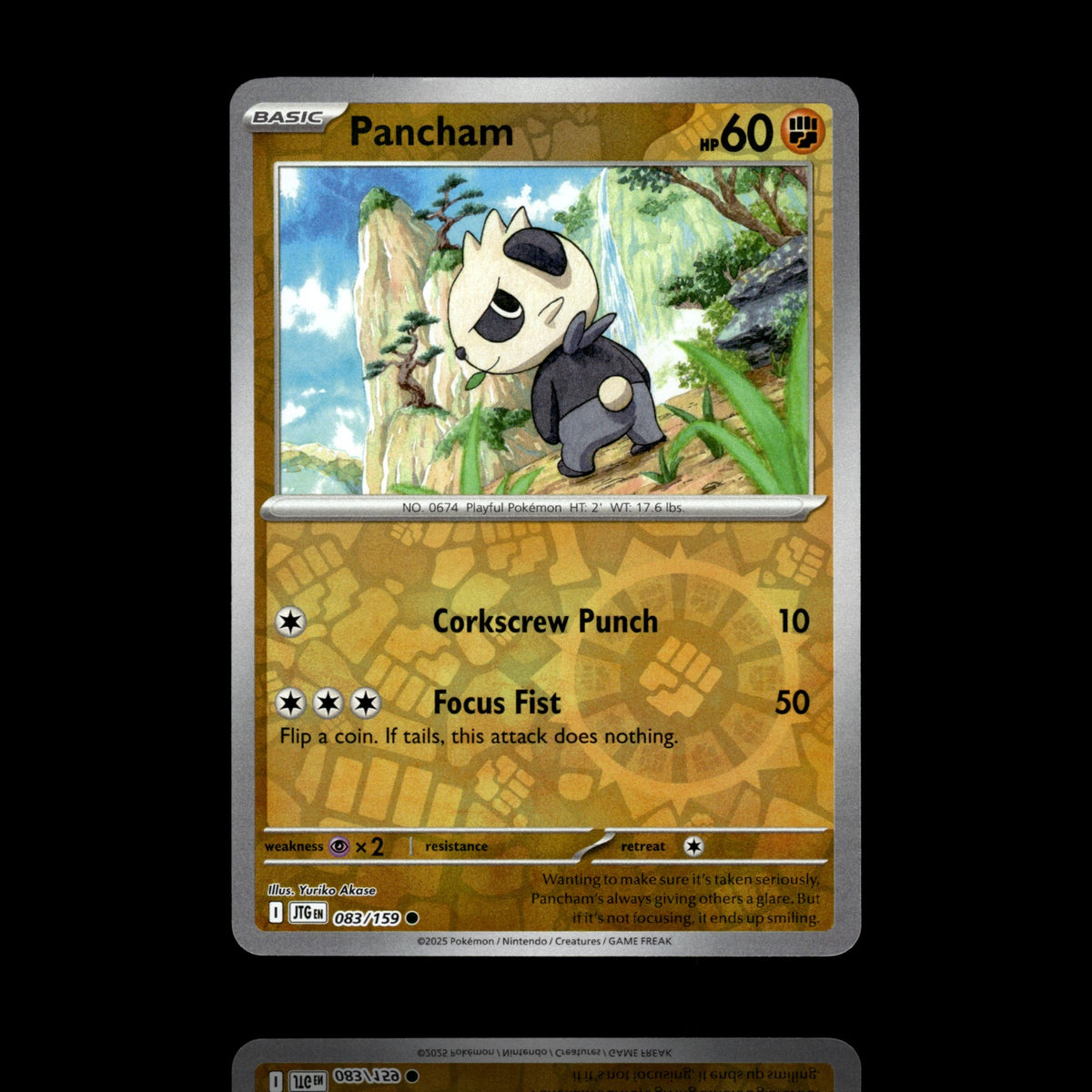 ▸ Pancham | SV09: Journey Together | Reverse Holo | 083/159 | NM