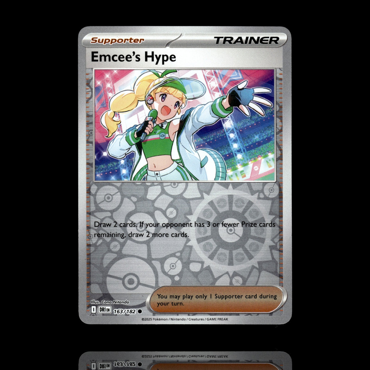 ▸ Emcee's Hype | SV10: Destined Rivals | Reverse Holo | 163/182 | NM