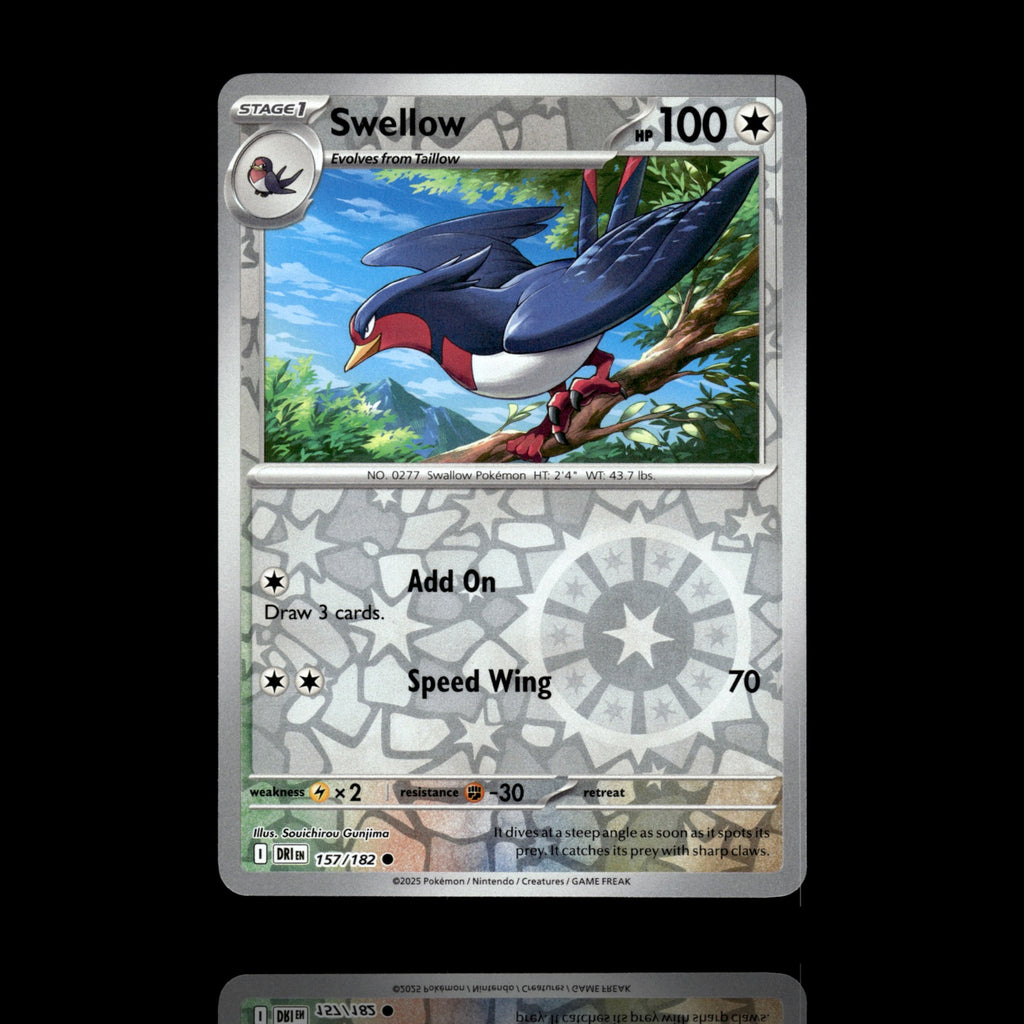▸ Swellow | SV10: Destined Rivals | Reverse Holo | 157/182 | NM