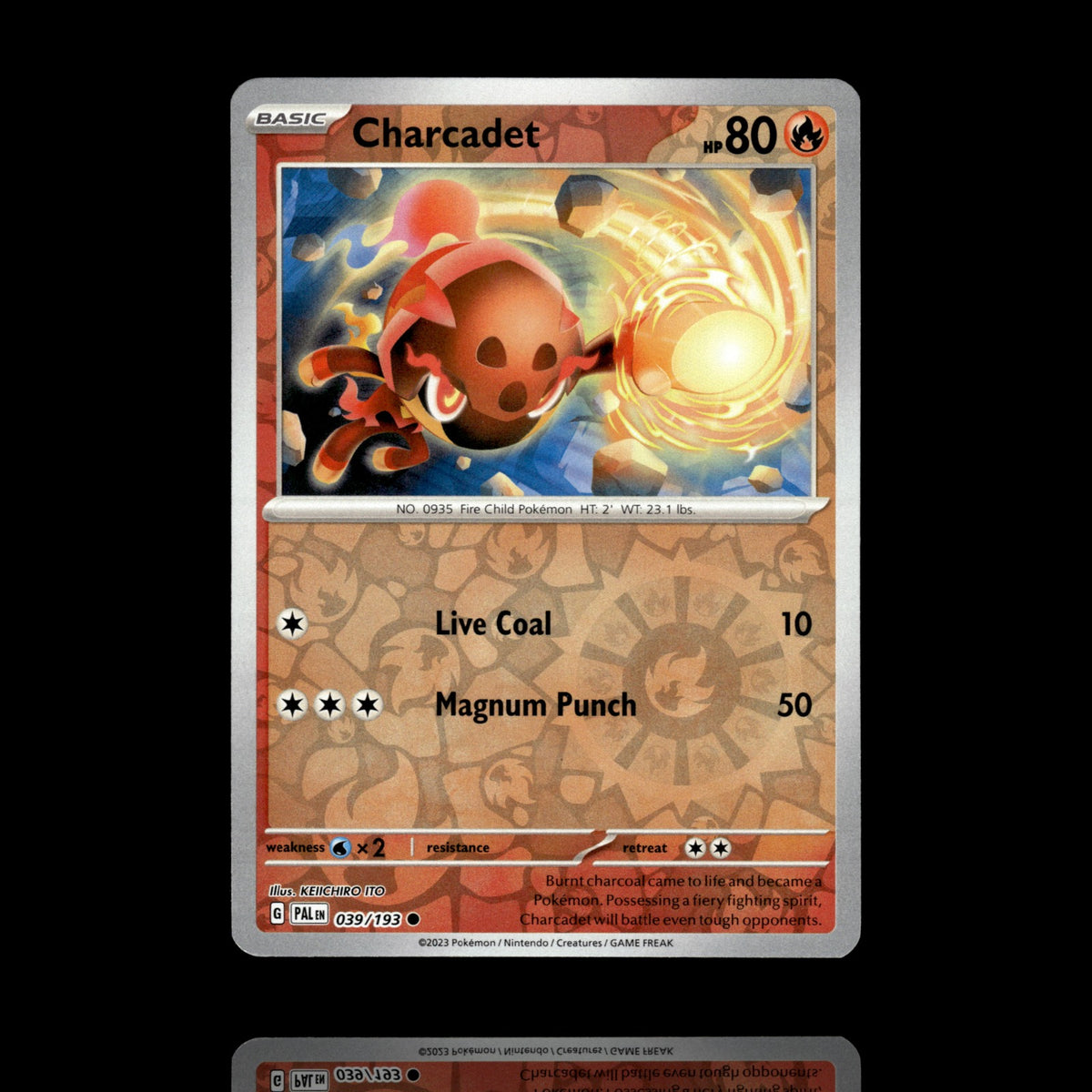 ▸ Charcadet | SV02: Paldea Evolved | Reverse Holo | 039/193 | NM