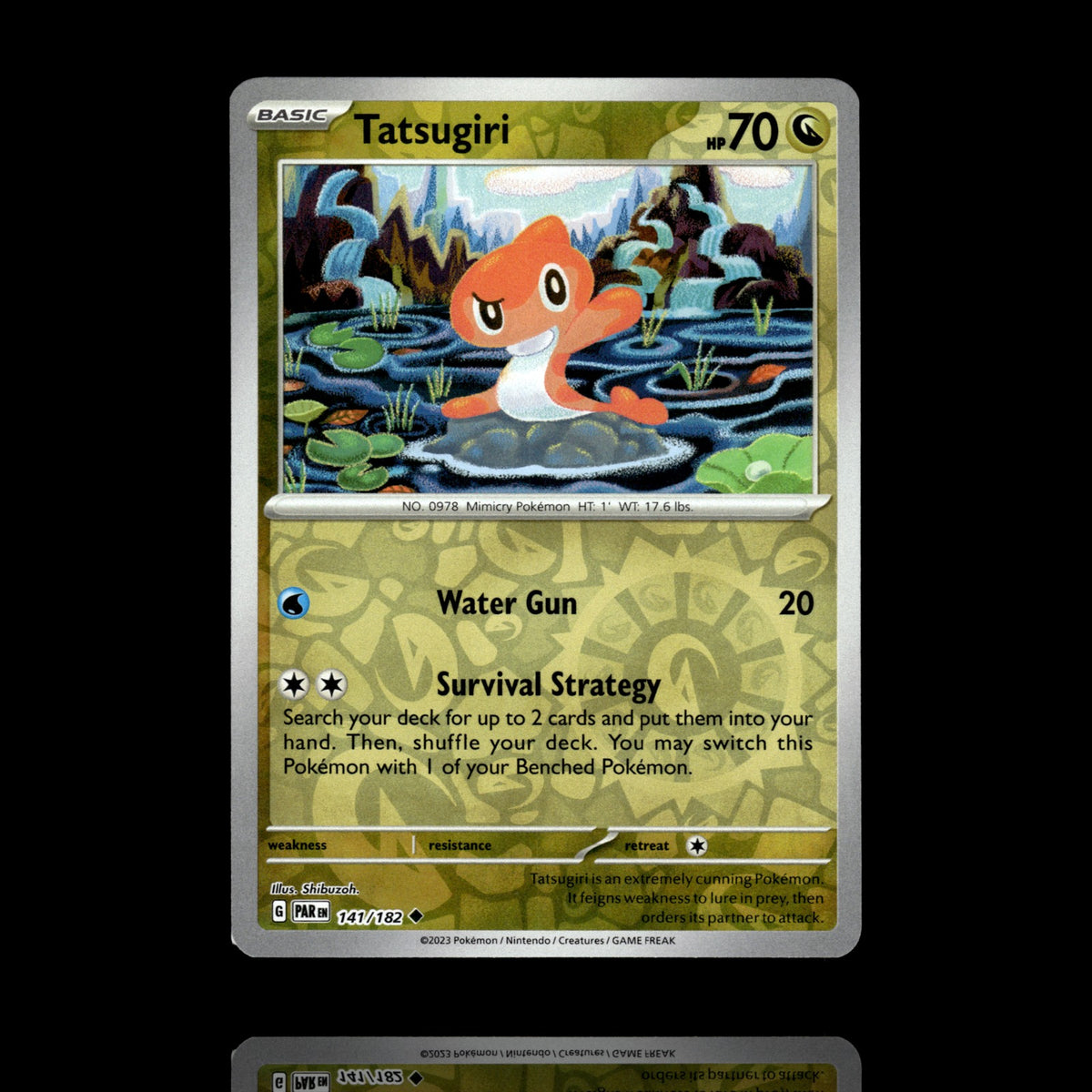 ▸ Tatsugiri | SV04: Paradox Rift | Reverse Holo | 141/182 | NM