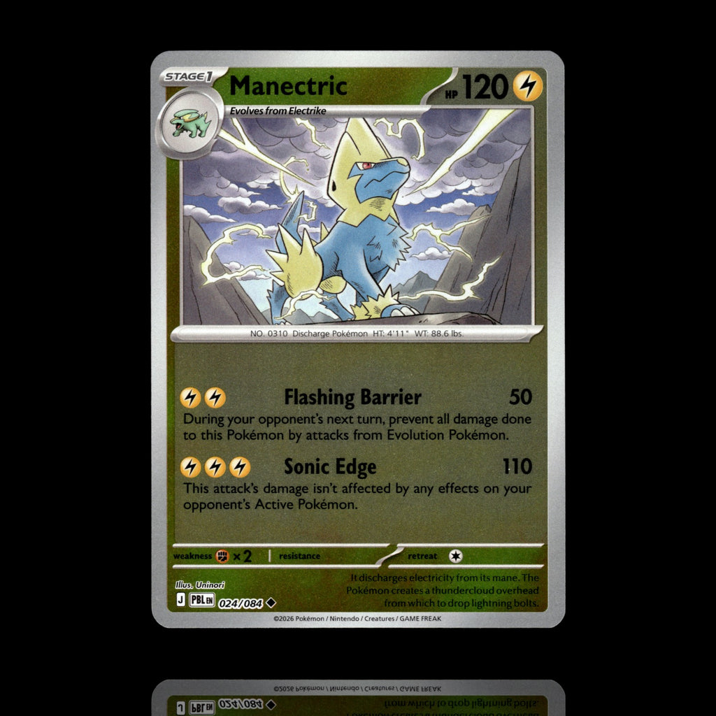 ▸ Manectric | ME05 Pitch Black | Reverse Holo | 024/084 | NM