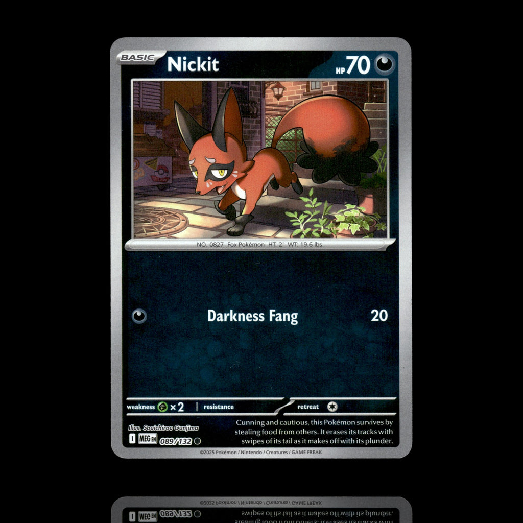 ▸ Nickit | ME01: Mega Evolution | Reverse Holo | 089/132 | NM