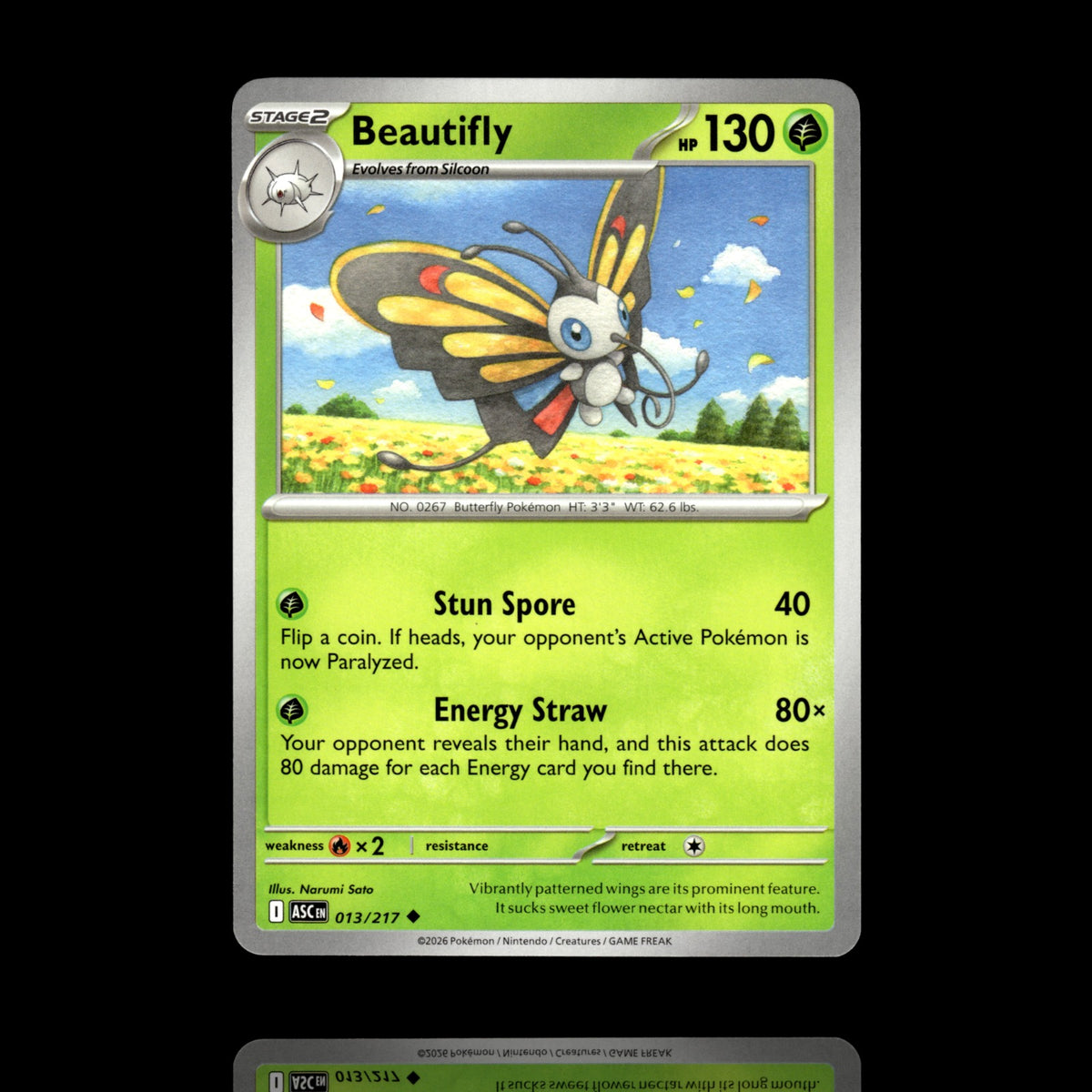 ▸ Beautifly | ME: Ascended Heroes | Uncommon | 013/217 | NM
