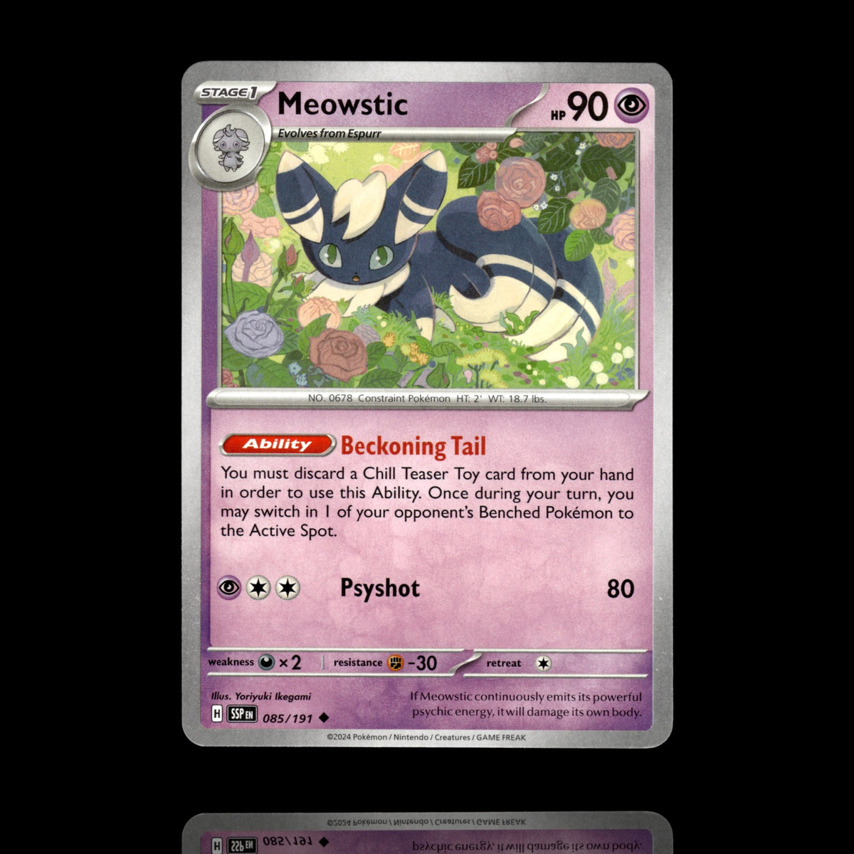 ▸ Meowstic | SV08: Surging Sparks | Uncommon | 085/191 | NM