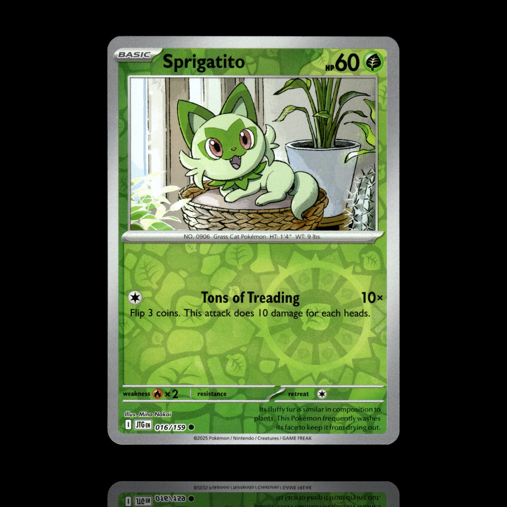 ▸ Sprigatito | SV09: Journey Together | Reverse Holo | 016/159 | NM