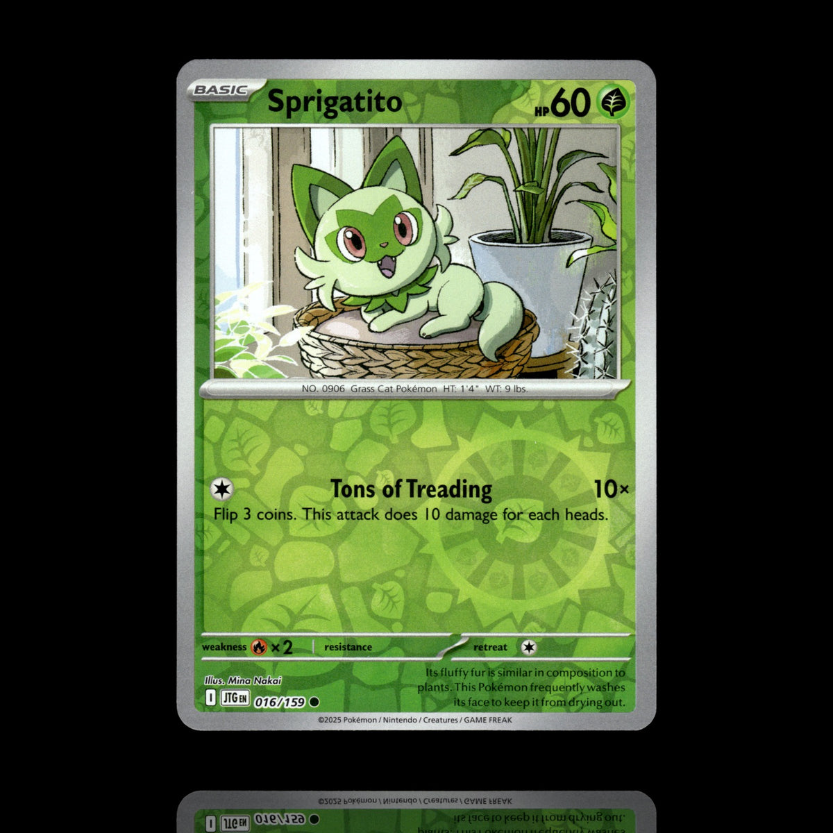▸ Sprigatito | SV09: Journey Together | Reverse Holo | 016/159 | NM