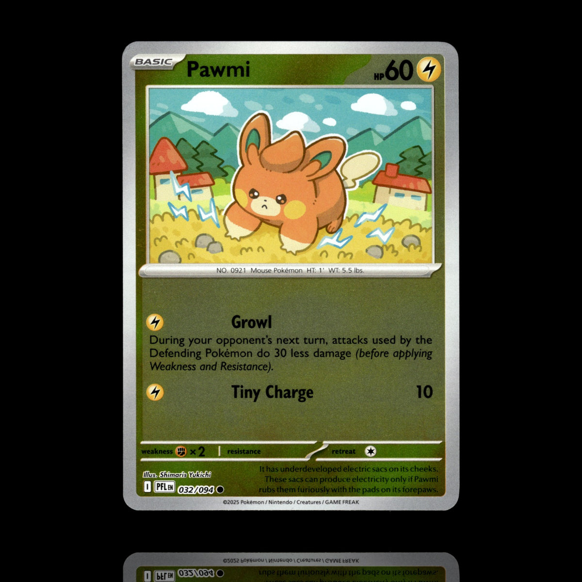 ▸ Pawmi | ME02: Phantasmal Flames | Reverse Holo | 032/094 | NM