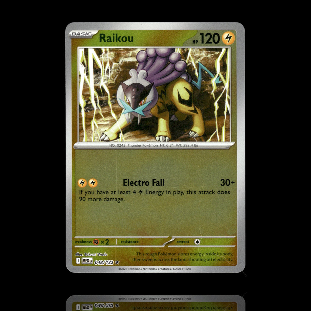 ▸ Raikou | ME01: Mega Evolution | Reverse Holo | 048/132 | NM