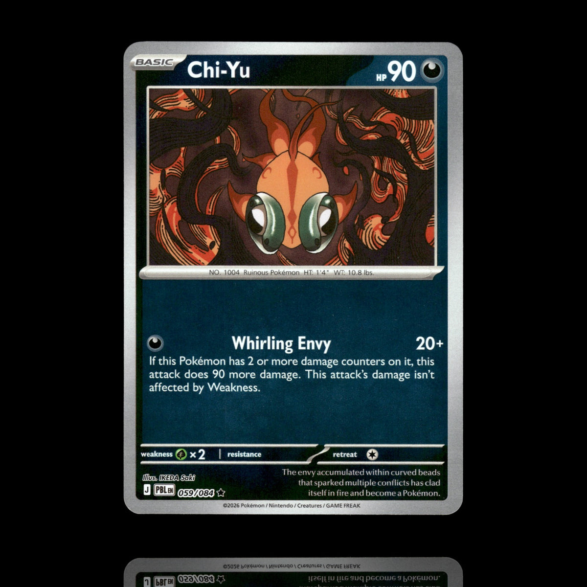 ▸ Chi Yu | ME05: Pitch Black | Reverse Holo | 059/084 | NM