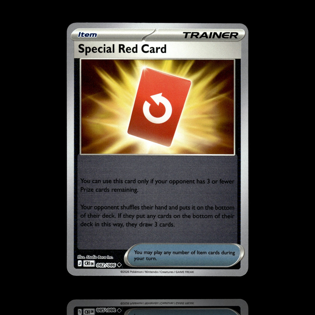 ▸ Special Red Card | ME04: Chaos Rising | Reverse Holo | 082/086 | NM