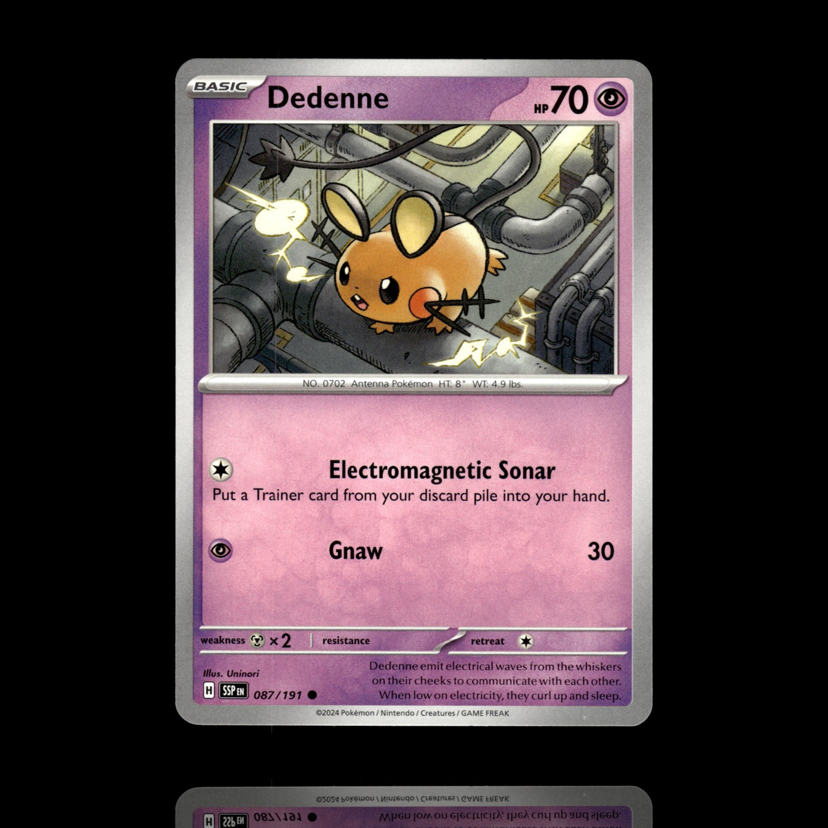 ▸ Dedenne | SV08: Surging Sparks | Common | 087/191 | NM