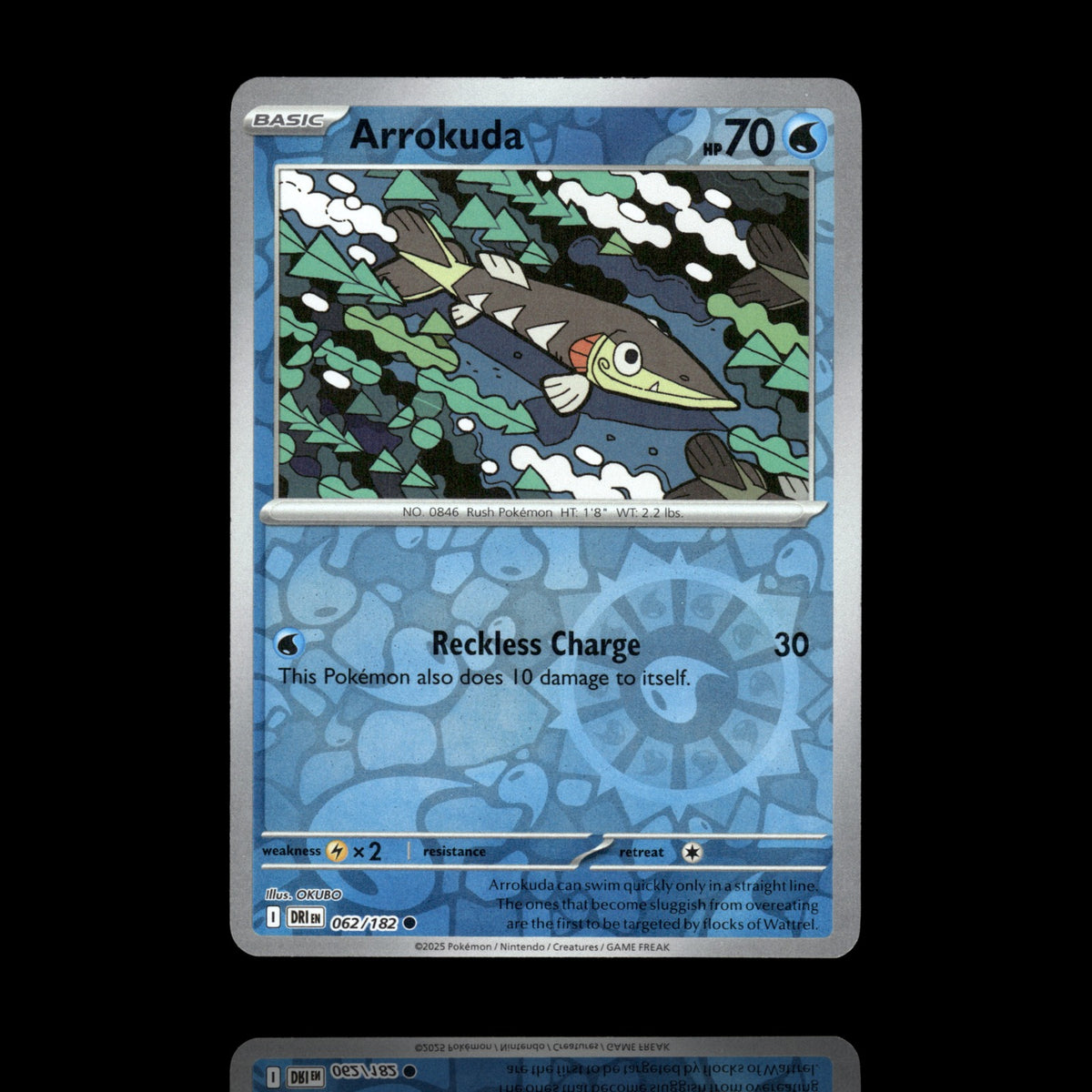 ▸ Arrokuda | SV10: Destined Rivals | Reverse Holo | 062/182 | NM