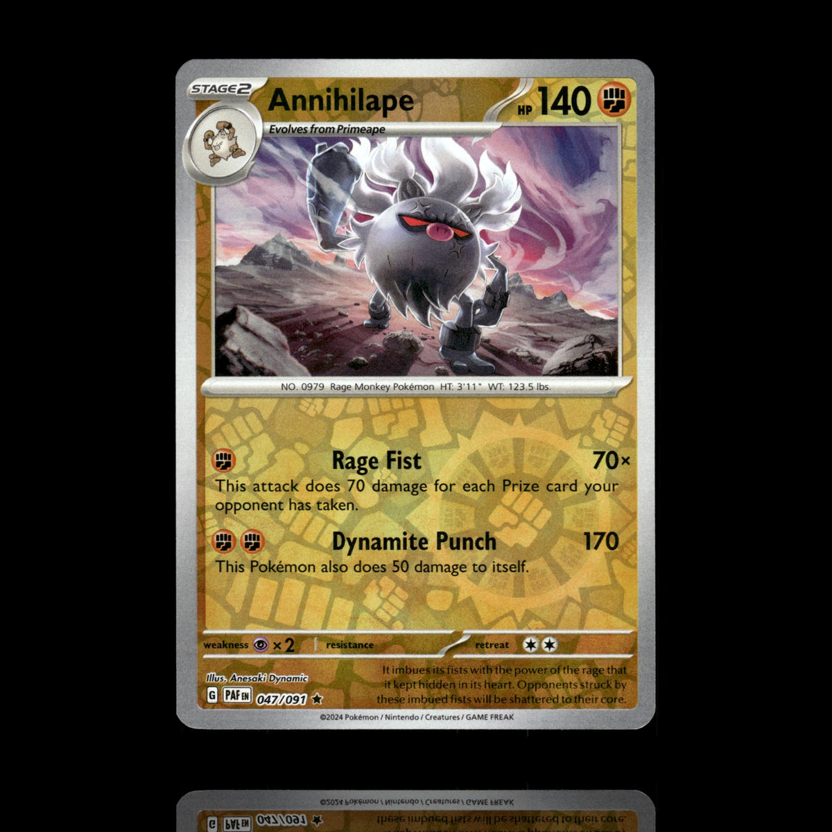 ▸ Annihilape | SV: Paldean Fates | Reverse Holo | 047/091 | NM