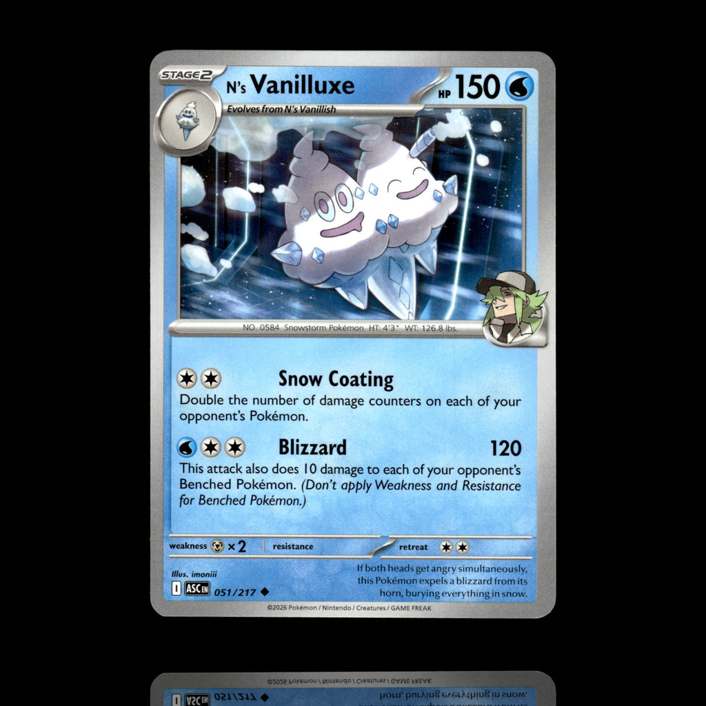 ▸ N's Vanilluxe | ME: Ascended Heroes | Uncommon | 051/217 | NM