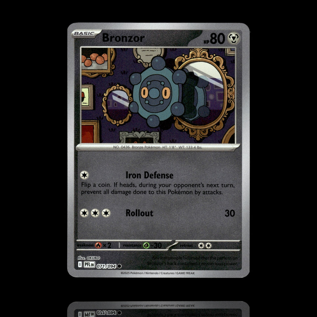 ▸ Bronzor | ME02: Phantasmal Flames | Reverse Holo | 071/094 | NM