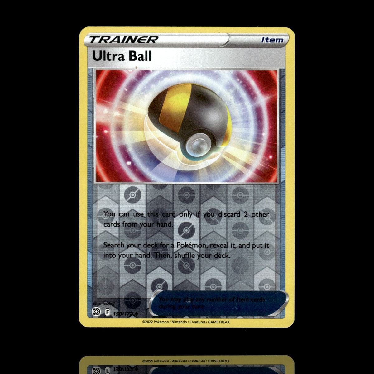 ▸ Ultra Ball | SWSH09: Brilliant Stars | Reverse Holo | 150/172 | NM