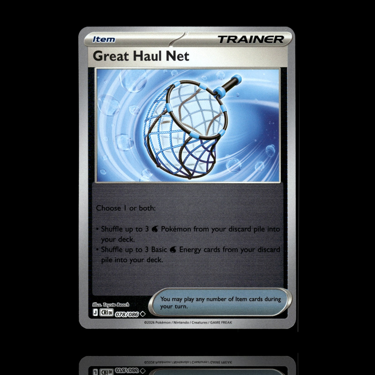 ▸ Great Haul Net | ME04: Chaos Rising | Reverse Holo | 078/086 | NM