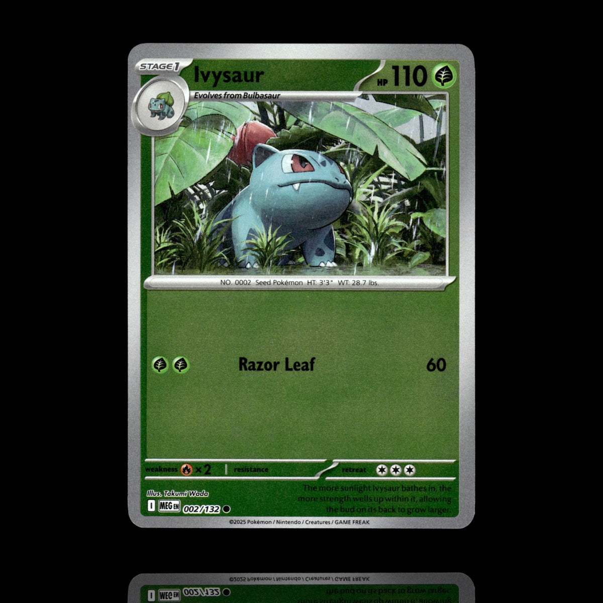 ▸ Ivysaur | ME01: Mega Evolution | Reverse Holo | 002/132 | NM