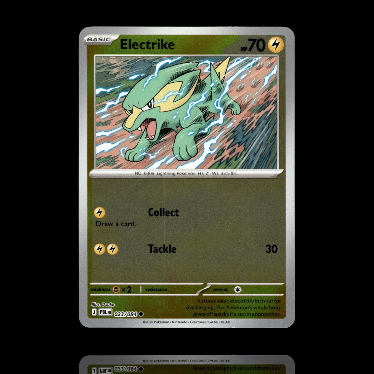 ▸ Electrike | ME05: Pitch Black | Reverse Holo | 023/084 | NM