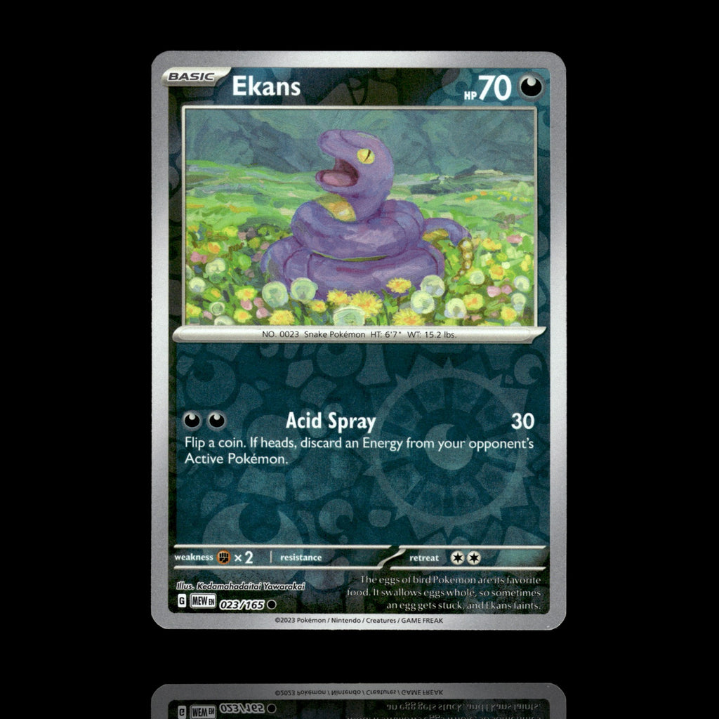 ▸ Ekans | SV: Scarlet & Violet 151 | Reverse Holo | 023/165 | NM