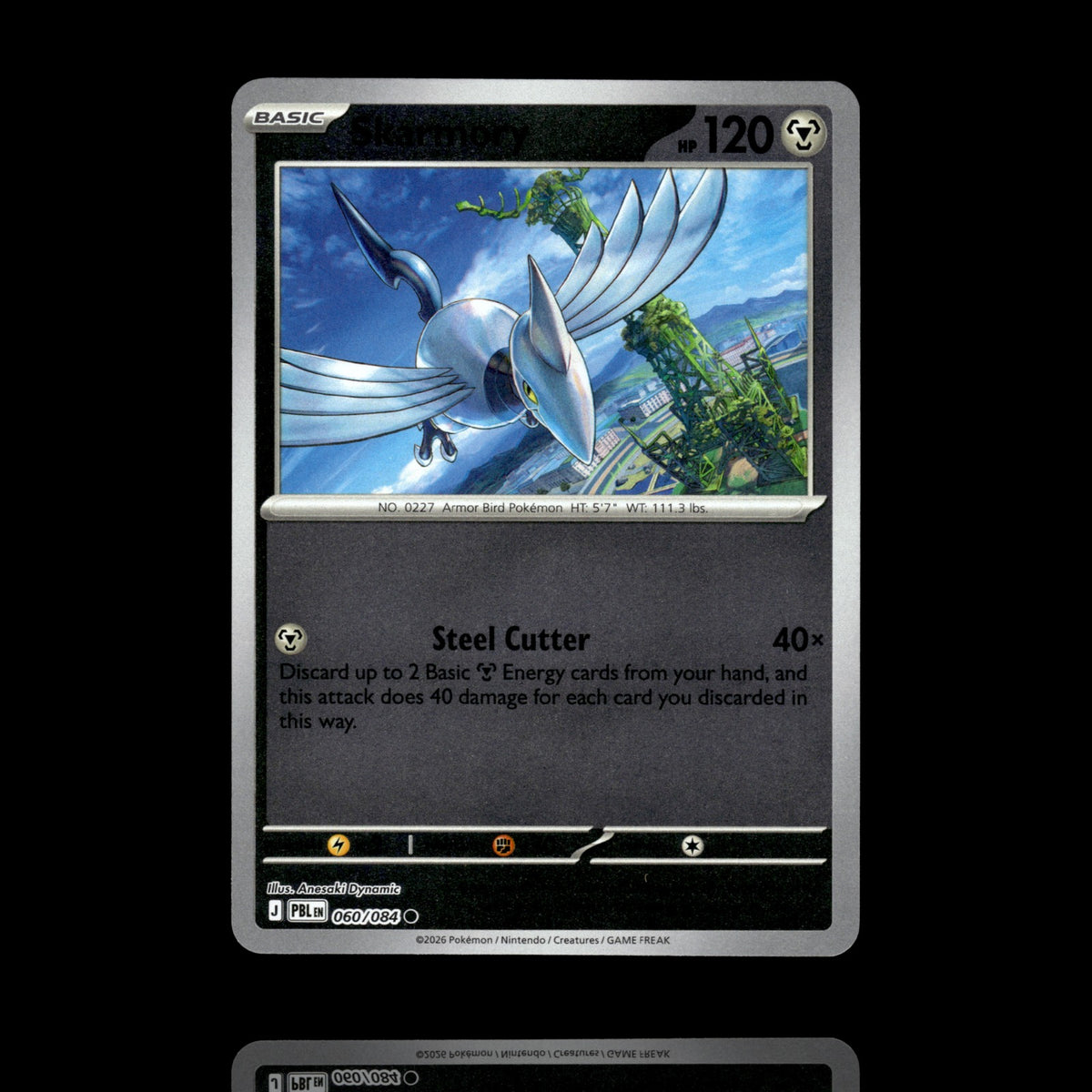 ▸ Skarmory | ME05: Pitch Black | Reverse Holo | 060/084 | NM
