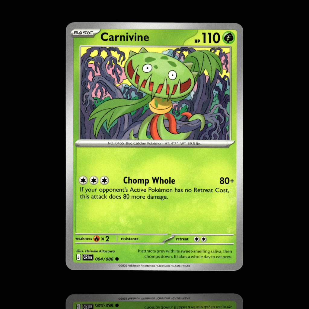 ▸ Carnivine | ME04: Chaos Rising | Common | 004/086 | NM