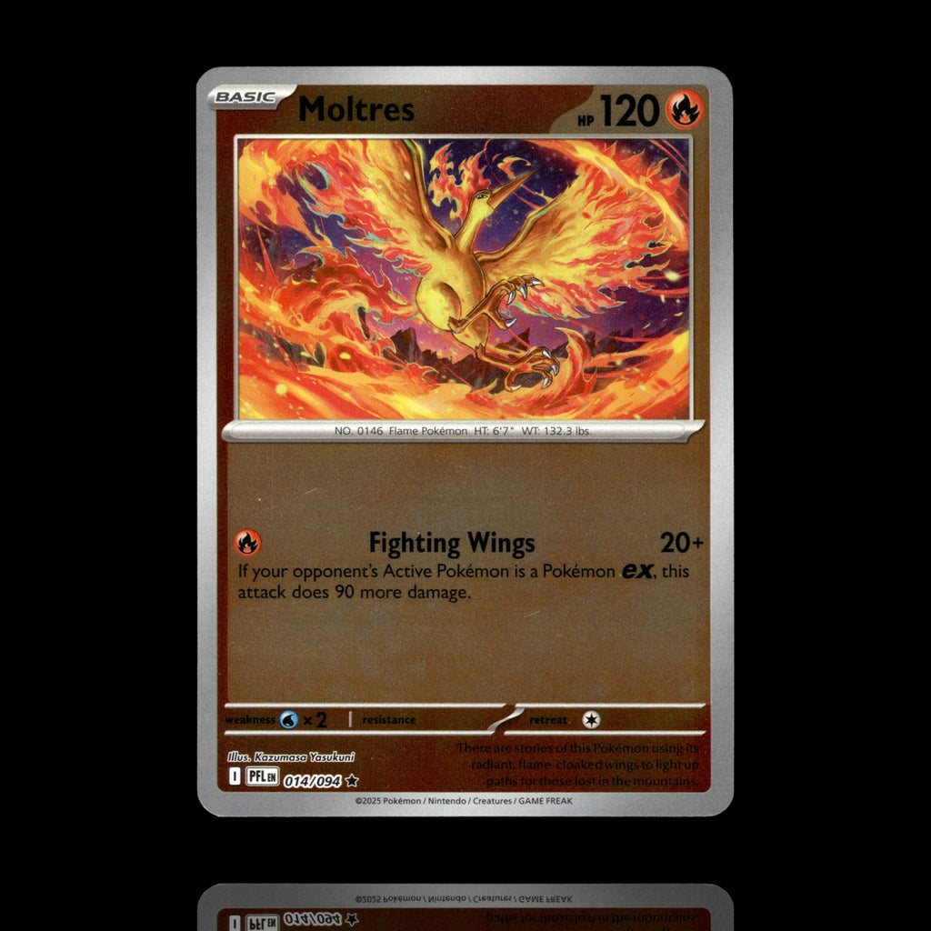 ▸ Moltres | ME02: Phantasmal Flames | Reverse Holo | 014/094 | NM