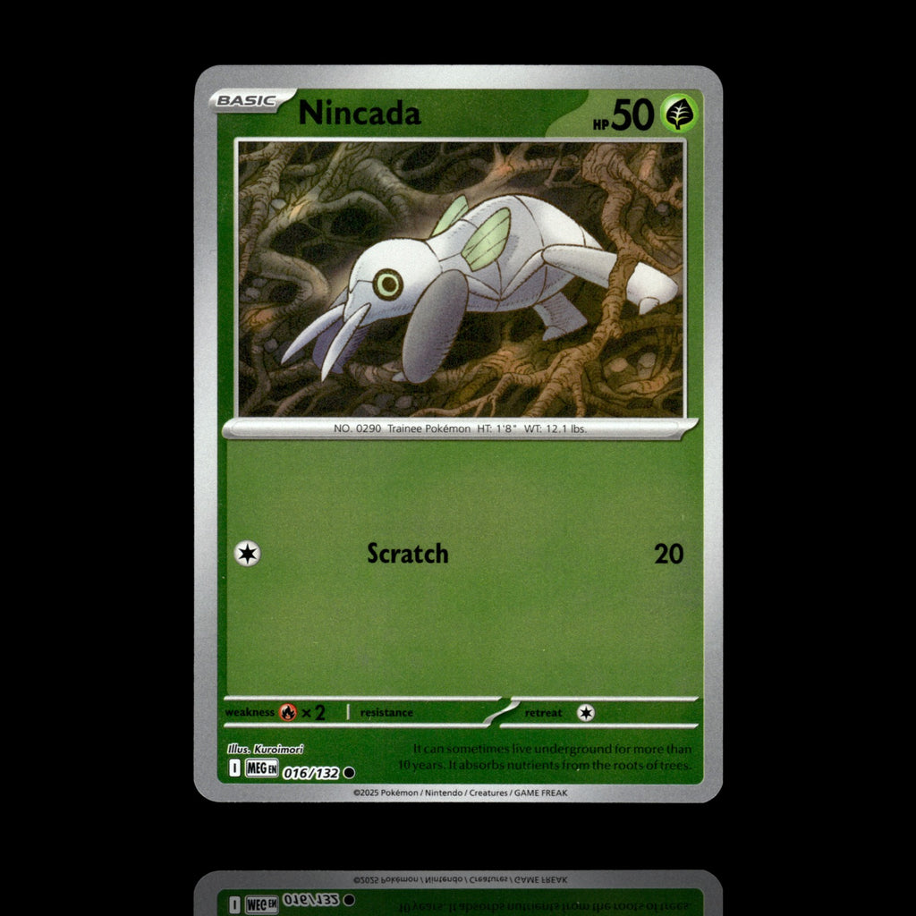 ▸ Nincada | ME01: Mega Evolution | Reverse Holo | 016/132 | NM