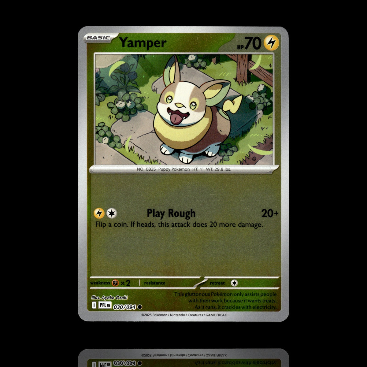 ▸ Yamper | ME02: Phantasmal Flames | Reverse Holo | 030/094 | NM