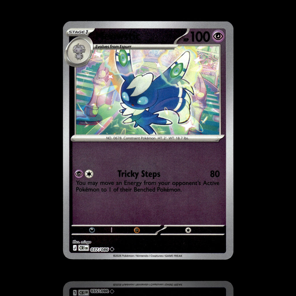 ▸ Meowstic | ME04: Chaos Rising | Reverse Holo | 037/086 | NM