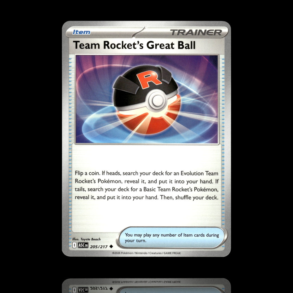 ▸ Team Rocket's Great Ball | ME: Ascended Heroes | Uncommon | 205/217 | NM