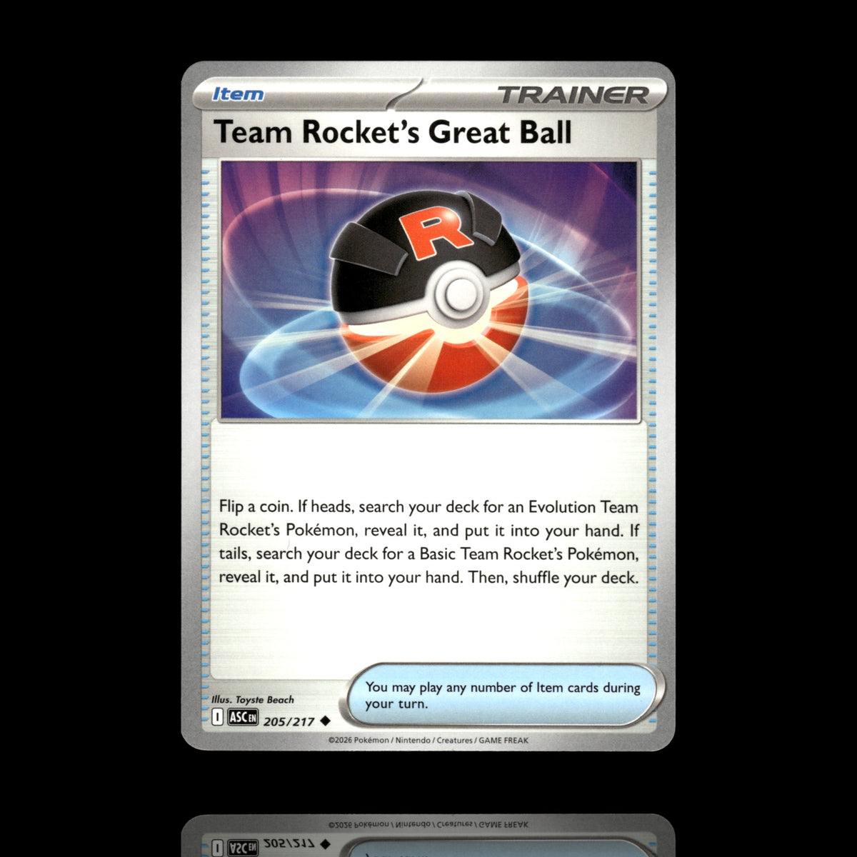 ▸ Team Rocket's Great Ball | ME: Ascended Heroes | Uncommon | 205/217 | NM