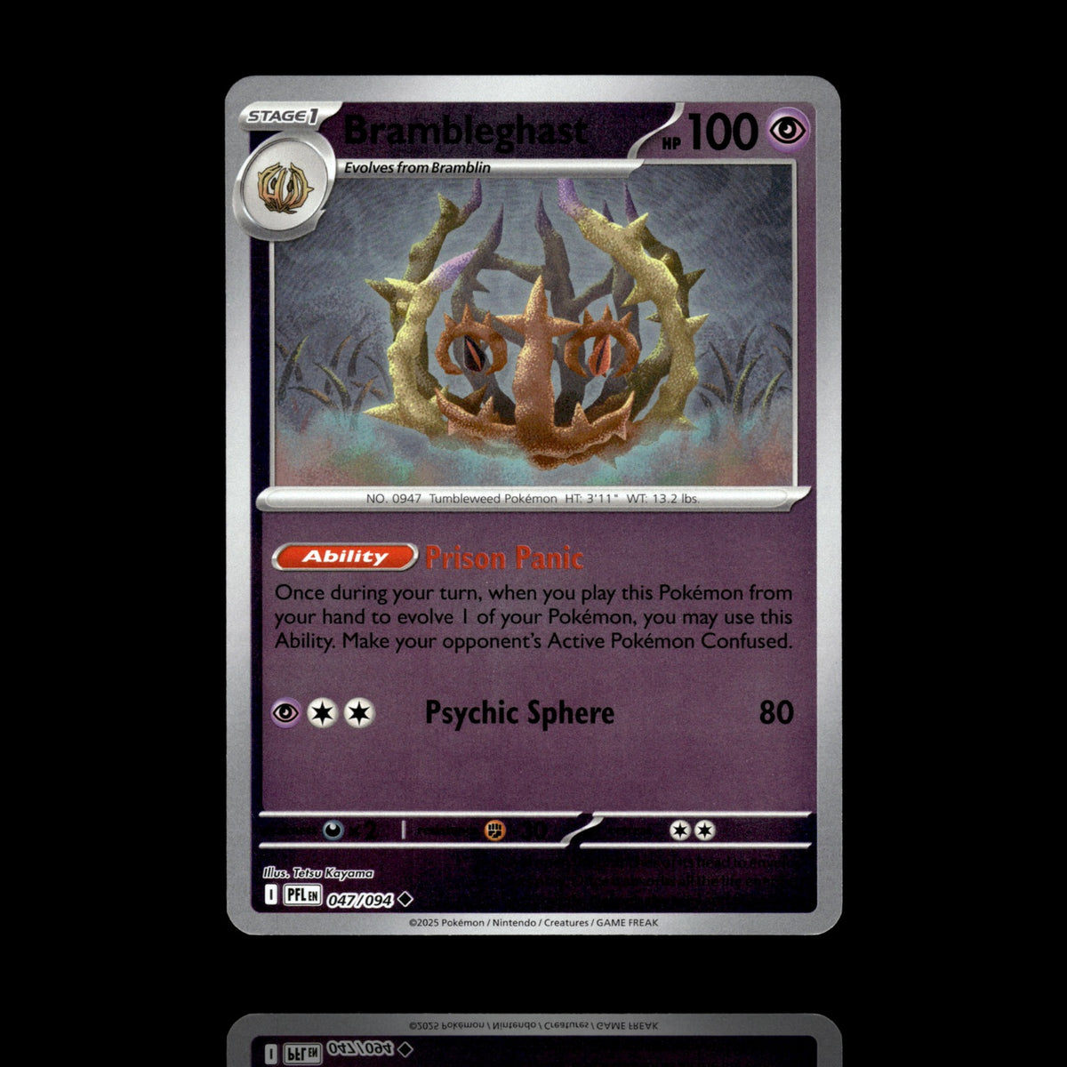 ▸ Brambleghast | ME02: Phantasmal Flames | Reverse Holo | 047/094 | NM