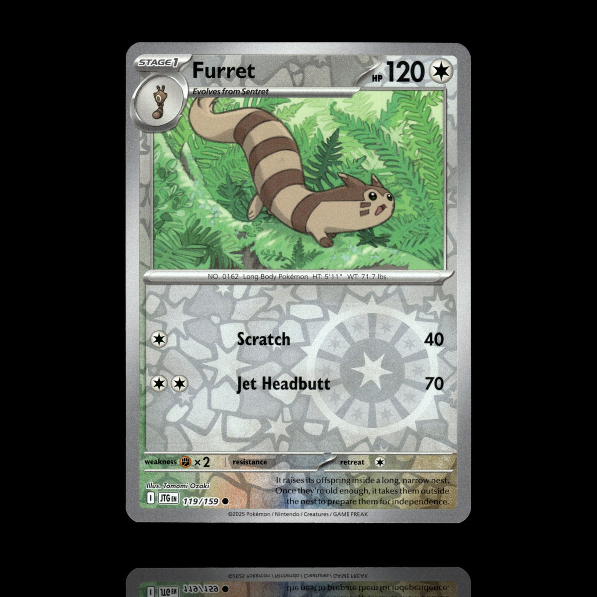 ▸ Furret | SV09: Journey Together | Reverse Holo | 119/159 | NM