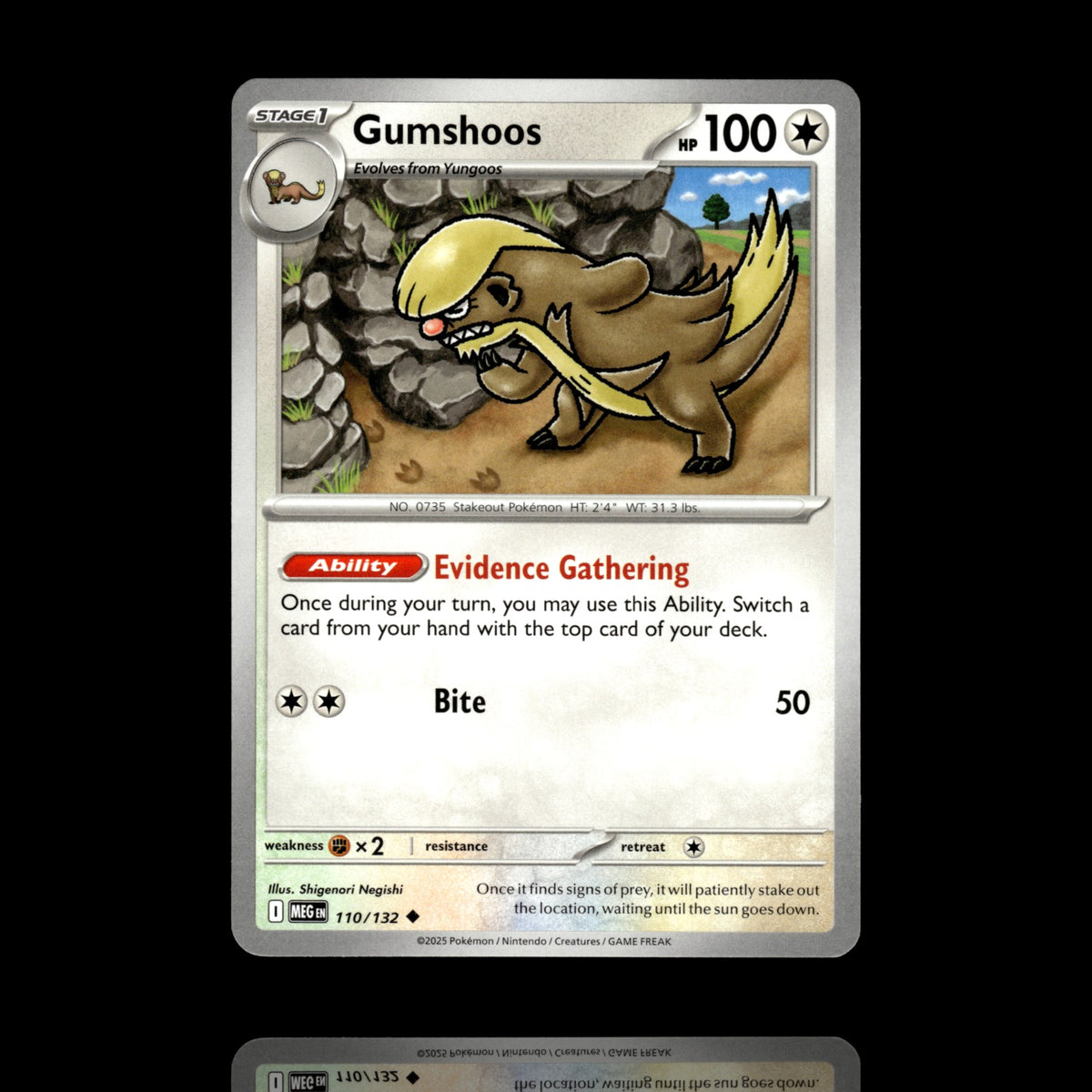 ▸ Gumshoos | ME01: Mega Evolution | Uncommon | 110/132 | NM