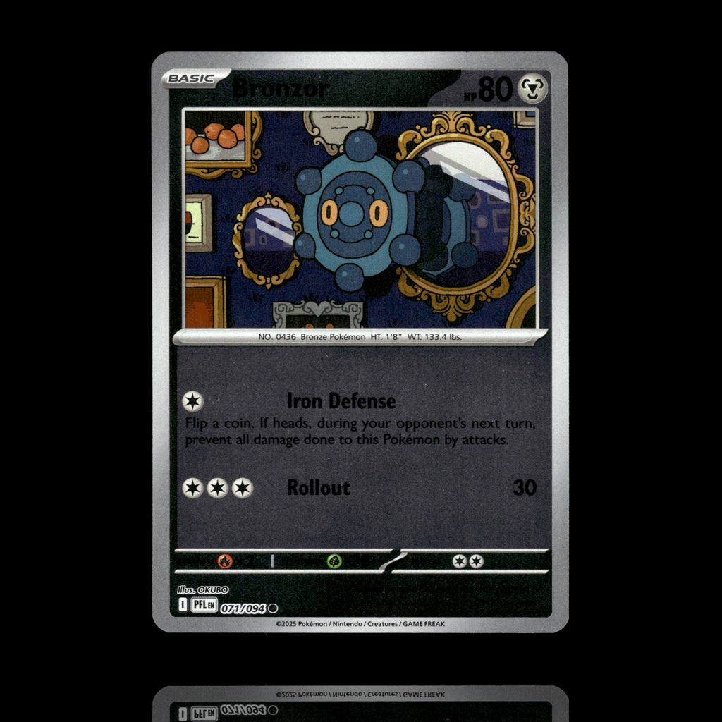 ▸ Bronzor | ME02: Phantasmal Flames | Reverse Holo | 071/094 | NM