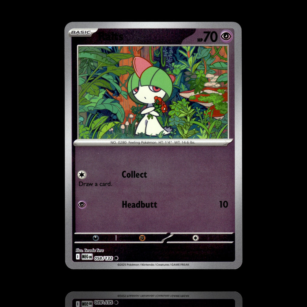 ▸ Ralts | ME01: Mega Evolution | Reverse Holo | 058/132 | NM