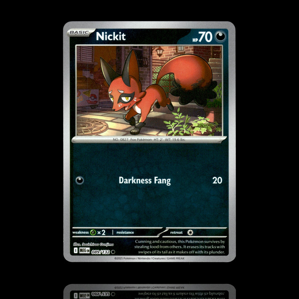 ▸ Nickit | ME01: Mega Evolution | Reverse Holo | 089/132 | NM