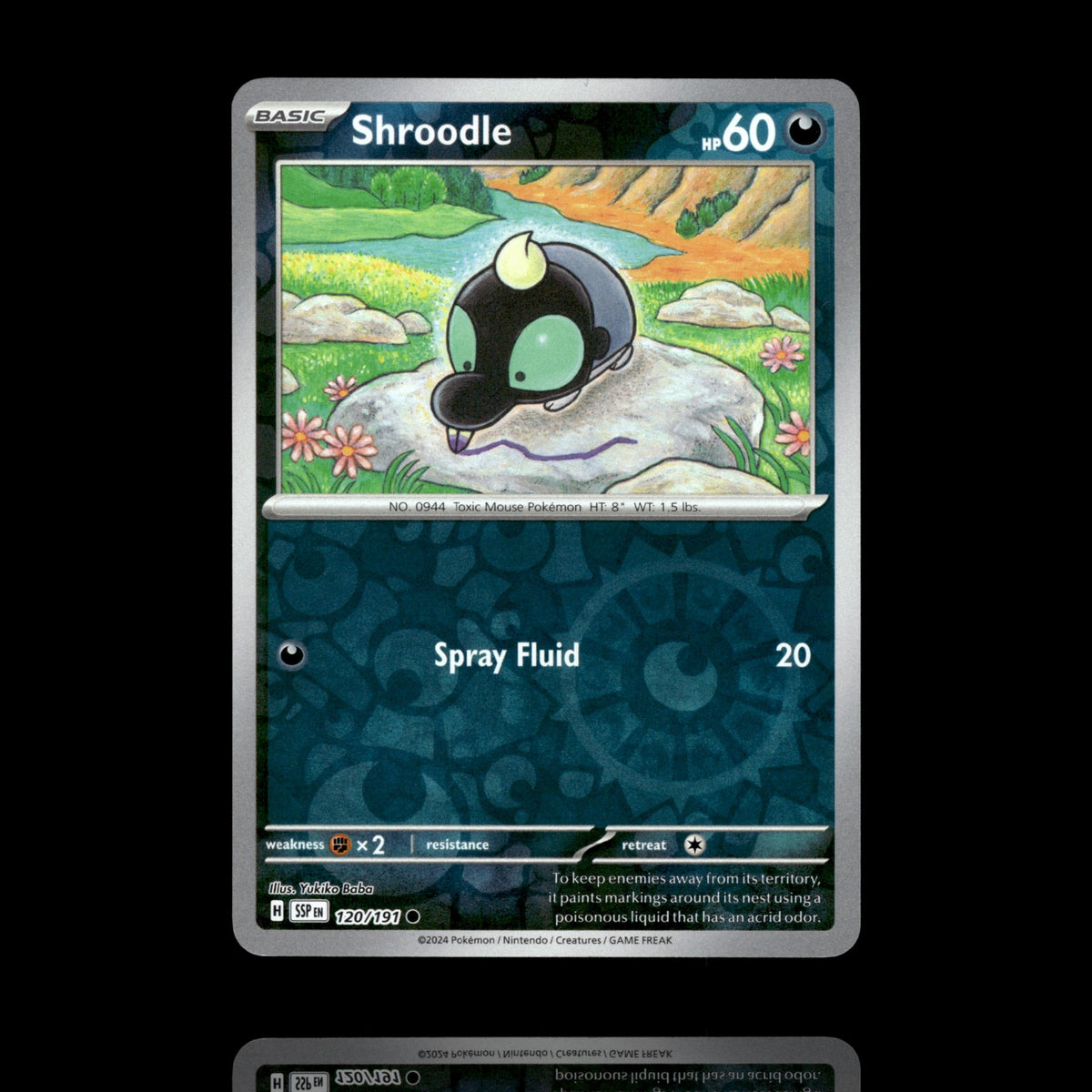 ▸ Shroodle | SV08: Surging Sparks | Reverse Holo | 120/191 | NM