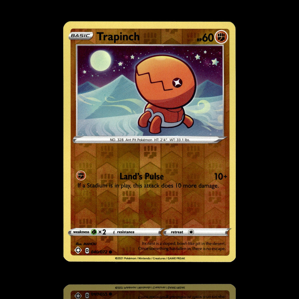 ▸ Trapinch | Shining Fates | Reverse Holo | 040/072 | NM