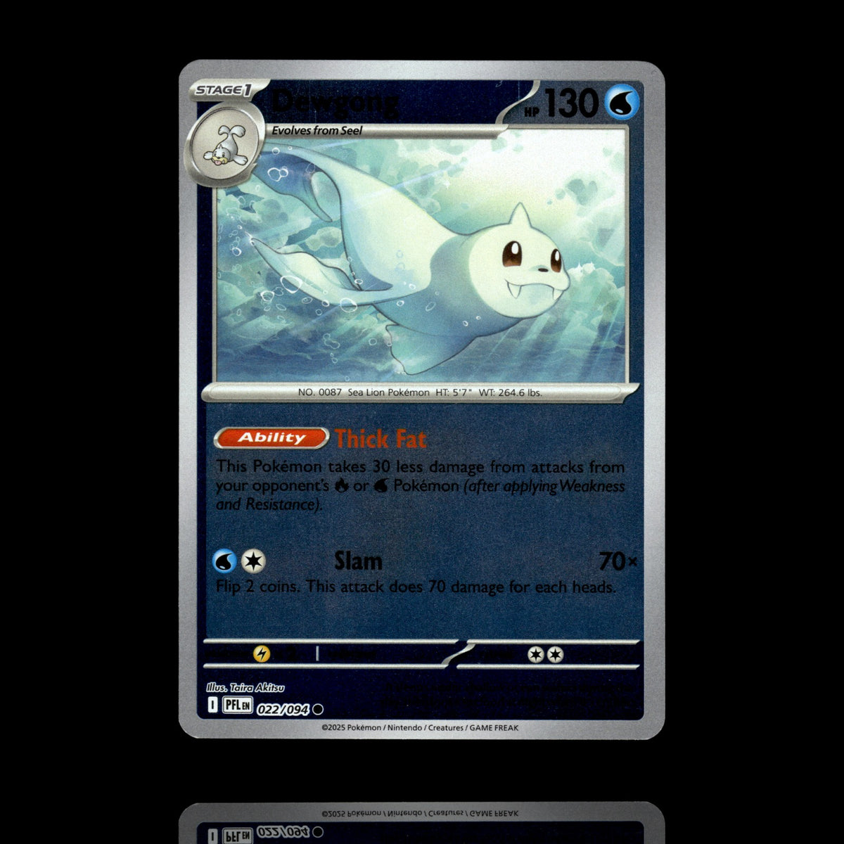 ▸ Dewgong | ME02: Phantasmal Flames | Reverse Holo | 022/094 | NM